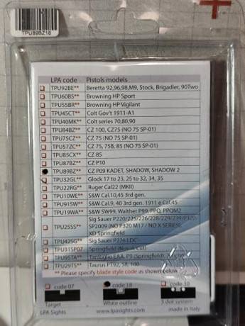 Vendo mira LPA Modelo TPU89BZ18
50€ porte incluido. 00