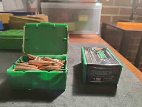 100 Puntas sierra gamechanger en 7mm 
peso  165 graims
50 euros
Venta por cambio de calibre 01