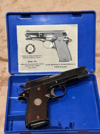 Buenas

 Vendo mi  STAR PD   en  calibre 45 ACP , con 3 cargadores (un con extensión +1), dos juego de 20