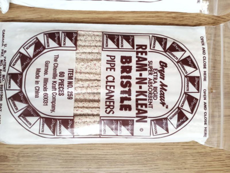 Vendo PIPE CLEANERS pack de 300 unid, 5 paquetes de 60,  limpiadores ideales para agujeros de pernos y 01