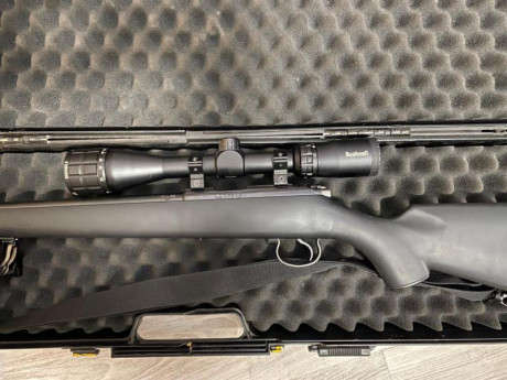 Vendo una carabina CZ455, el arma se encuentra en Burgos y se puede enviar.

Se entrega con:
- Visor Bushnell 01