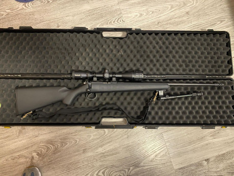 Vendo una carabina CZ455, el arma se encuentra en Burgos y se puede enviar.

Se entrega con:
- Visor Bushnell 00