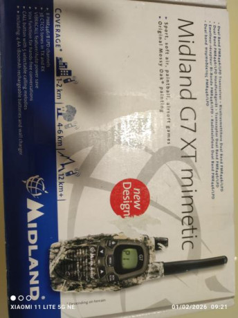 Hola buenas a todos.
Vendo este G7 como nuevo, usado tres veces.
 -8 Canales PMR446/ 8 canales LDP
 -38 02