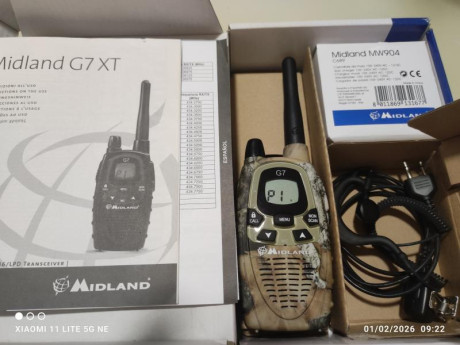 Hola buenas a todos.
Vendo este G7 como nuevo, usado tres veces.
 -8 Canales PMR446/ 8 canales LDP
 -38 01