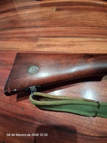 Hola a todos

Vendo fusil Lee Enfield fechado en 1914, calibre 0.303 Britissh, guiado en D.
El arma está 10