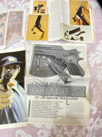   Se vende pistola Smith and Wesson 52-2, calibre 38 wadcutter  

- Cachas anatómicas (también se darían 71
