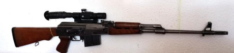 Pongo a la venta otro rifle historico unico y muy dificil de conseguir. De calibre 8×57 es un fusil semiautomático 01