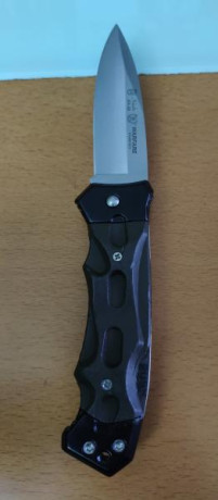 Lote de 2 navajas, en perfecto estado.

Nieto Warfare 
Alpino titanium 440 steel (Nueva)

 VENDIDAS  41