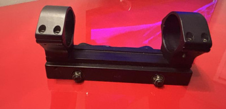 Se ofrece montura de acero desmontable con anillas de 34mm, de 30 MOAS, desmontables.
 Por 125€ puestas 02