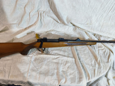 Rifle sabatti calibre 7mrm Remington Magnum 
Monturas apell desmontables anillas de 30 mm
Precio 550€ 01