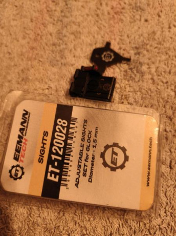 1,5 de fibra regulables para glock ,120e 00