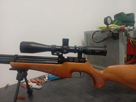 Se vende una carabina de la casa Lobo Airguns, modelo Azor V2; en 4’5mm, cañón Lothar Walter PREMIUM. 01