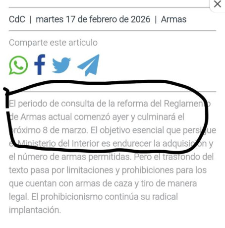 En el BOE del día 30 sale algo referente al nuevo reglamento, 20 dias "para cursar observaciones". 20