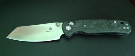  VENDIDO  Bestechman Cicada's Wing, Magnacut + Fibra de Carbono Mármol, Exclusivo KNFS, Edición Limitada 00