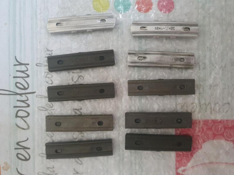 Vendo estos peines para Fusil. Válidos para todo tipo de sistema Mauser, menos los modelos Argentino y 00