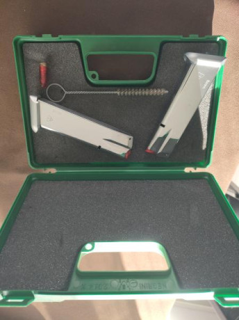 Hola vendo esos dos cargadores,con maletín original tanfoglio
120€
Están en madrid,si lo tengo que mandar 00