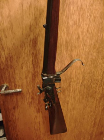 VENDO rifle ARMI CHIAPPA SHARPS 1874 en calibre 45-70 con diopter Pedersoli Goodwin Style y túnel. 34" 02
