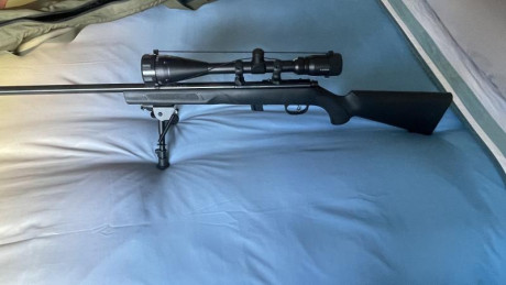 Hola
Vendo carabina del 22lr, marca marlin xt22 es de cerrojo, tiene un cargador de 7, se entrega con 01