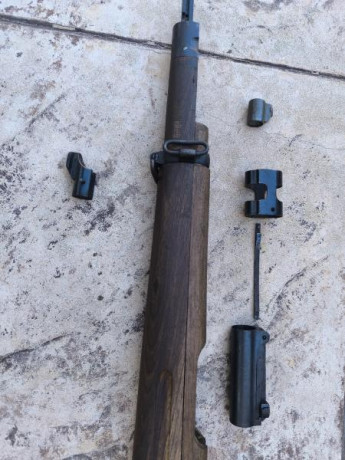 Se venden todas las piezas que se ven en las fotos, pertenecientes a un máuser coruña mod. 43, en muy 12