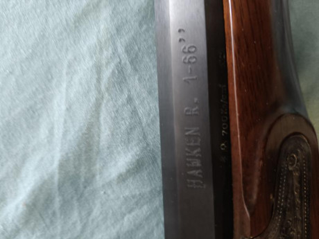 Buenas tardes. 

Vendo mi rifle Hawken cal 50 paso 1-66", del fabricante Ardesa. 

Muy pocos tiros, 12