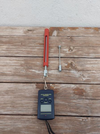 Por cese de la actividad deportiva, sigo vaciando el armero....
Vendo herramienta 1911 Recoil Spring Tester. 00