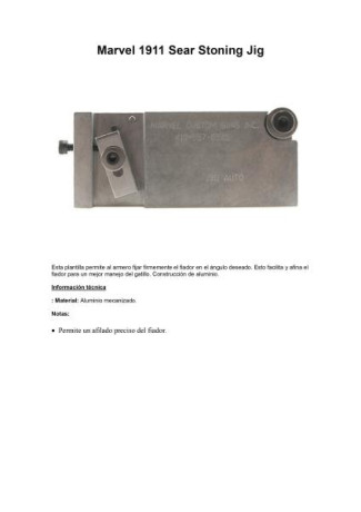 Por cese de la actividad deportiva, sigo vaciando el armero....
Vendo Herramienta para pistolas 1911 Marvel 02