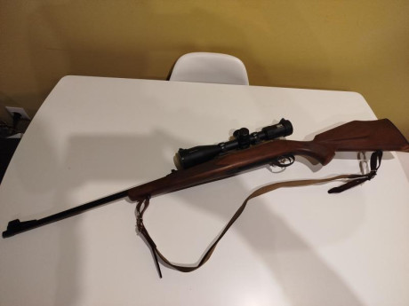 Buenas tardes. 

Vendo zoli luxe 1900 calibre 30-06 con alza y punto de mira sin apenas uso a pesar de 22