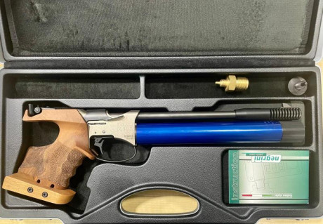 Vendo Benelli Kite, pistola de PCP, para competición con cacha NIL, cañon MATCH...
La pistola esta nueva, 00