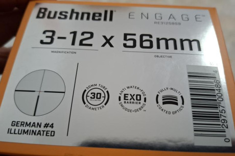 Vendo, por no usar, rifle SAVAGE AXIS calibre 308, con visor BUSHNELL ENGINE 3-12*56, Reticula  Iluminada.
El 02