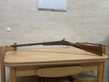 Rifle Express calibre 58 Marca A.M.R. recientemente puesto a punto en armería + turquesa. 
Lo cambiaría 02