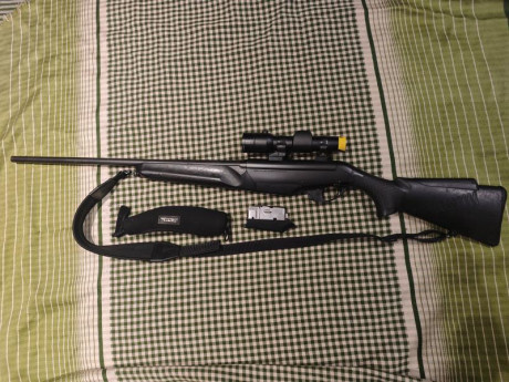 Pongo a la venta:

- Rifle Benelli Argo R1 COMFORTECH, con 61cm de cañon, del calibre 338 Winchester Magnum.

- 01