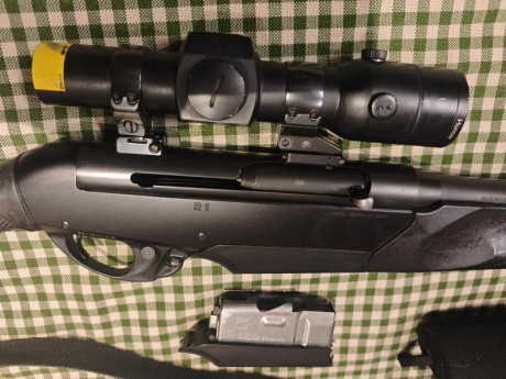 Pongo a la venta:

- Rifle Benelli Argo R1 COMFORTECH, con 61cm de cañon, del calibre 338 Winchester Magnum.

- 00