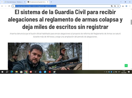 Saludos compañeros del tiro olimpico y de la caza, como algunos ya sabreis quieren modificar la normativa 10