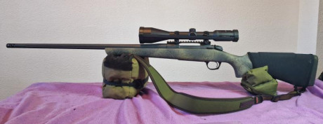 Rifle de cerrojo Bergara B14 Wilderness Sierra. Cañón acero acanalado y freno de boca.    
Visor Khales 00