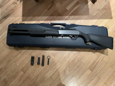 Vendo Fabarm Sdass, calibre .12, carril picatinny , miras ghost ring,
zona de Huesca, preferentemente 00