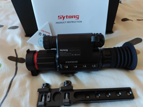 Buenos días se vende visor nocturno, solo probado en casa. nunca montado em carabina.  con medidor de 01