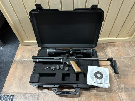 PARA INICIARSE EN EL PCP

Capacidad del depósito: 80cc.
Presión máxima de carga: 220 bares.
Manómetro 01