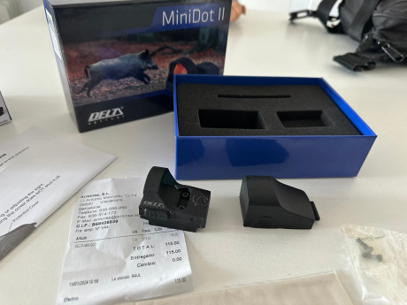 Vendo Visor reflex Delta Mini Dot II
Visor de punto rojo abierto
Versión mejorada MiniDot II
Punto rojo 02