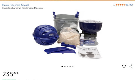 Vendo kit completo limpiavainas Frankford .  Como nuevo .
115 € 
(Portes no incluído ) 00