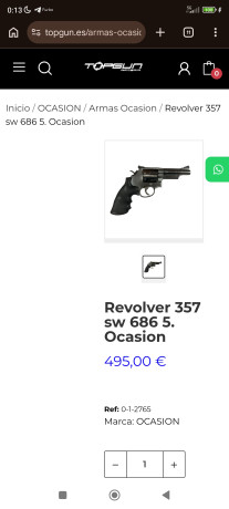 VENTA DE revolver Smith Wesson springfield 357 mag..
1200 euros (negociables y escucho ofertas ).. 172