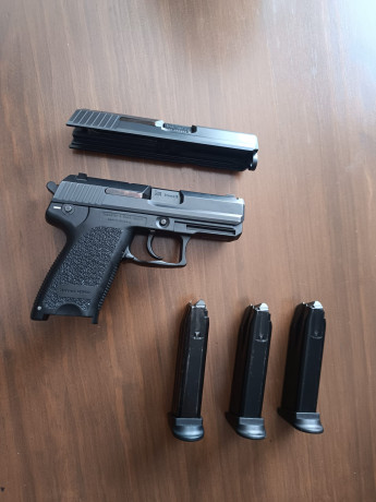 VENDO PISTOLA HK COMPACK EN PERFECTO ESTADO, DOS CALIBRES 40 SW Y 9MM , MUY POCO USADA, MIRAS LUMINISCENCENTES 01