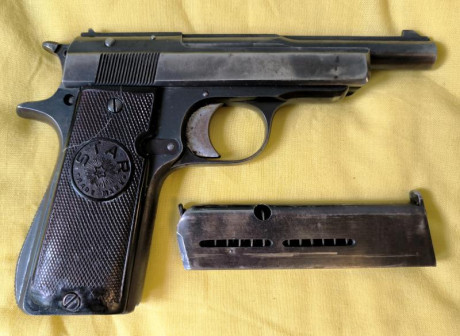 Vendo pistola Star IN de 1932 calibre 380 Auto (9 corto), en perfecto estado de uso, con el desgaste del 00