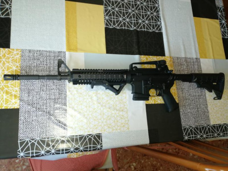 Vendo Sabre Defense XR-15 en .222Rem en buen estado de funcionamiento y tiro. Copia de la M4, carabina 01