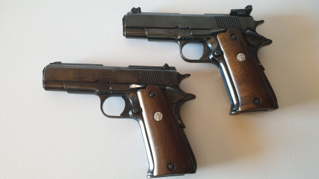 UN amigo vende dos pistolas Llama 9 Pb, dos cargadores cada una, caja original, muy poco uso. Una lleva 02