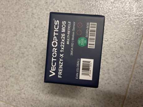En perfecto estado y por no usarse… visor punto rojo vector optics frenzy-x 1x22x26 multireticula versión 00