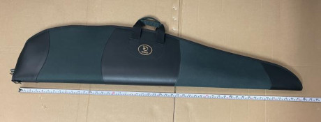 Funda semirrígida GAMO totalmente nueva, verde y marrón con interior de pelo para carabina con visor de 00