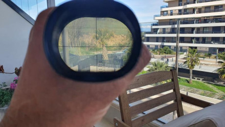 Visor Redfield años 70. De 2x7x. Retícula muy particular que permitía saber distancia, aproximada,  a 01