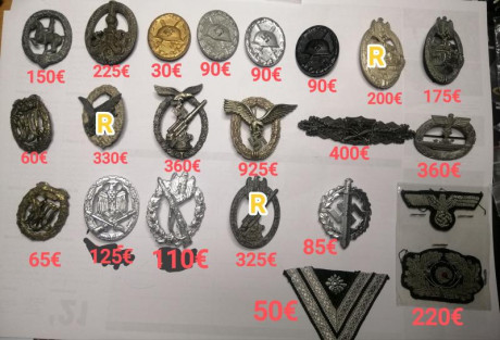 En venta diversas medallas alemanas segunda guerra mundial, precios unitarios en las fotografías, preferible 02