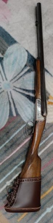 Vendo escopeta paralela corta marca Jabe del 12.

Largo total: 86 cm. sin la cantonera.
Cañones: 49'5 60