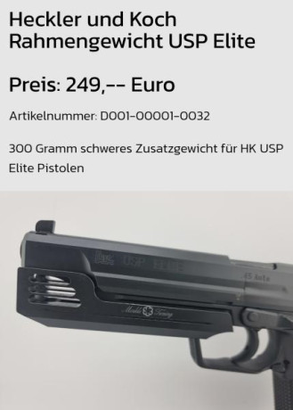    Buenas tardes.

Por necesidad de cupo pongo a la venta mi impecable y super precisa HK USP Élite de 60